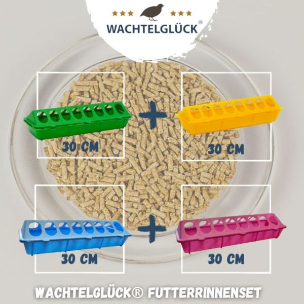 WachtelGlück® Set "Futterrinnen"