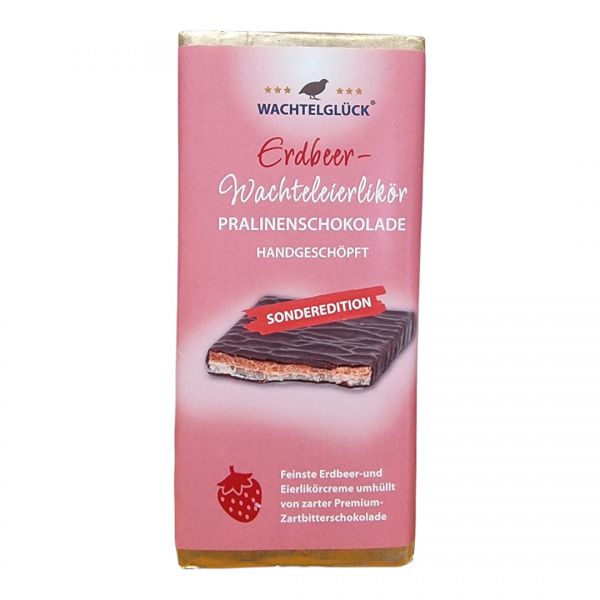 WachtelGlück Erdbeer-Wachteleilikör Schokolade