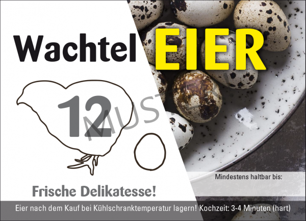 Wachteleier 12er Eierschachteln 